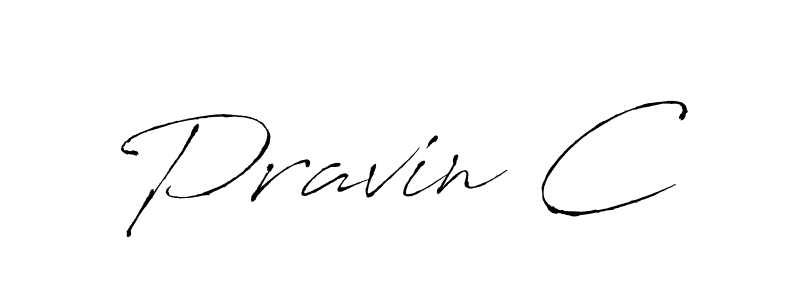 Antro_Vectra is a professional signature style that is perfect for those who want to add a touch of class to their signature. It is also a great choice for those who want to make their signature more unique. Get Pravin C name to fancy signature for free. Pravin C signature style 6 images and pictures png