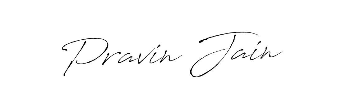 Design your own signature with our free online signature maker. With this signature software, you can create a handwritten (Antro_Vectra) signature for name Pravin Jain. Pravin Jain signature style 6 images and pictures png