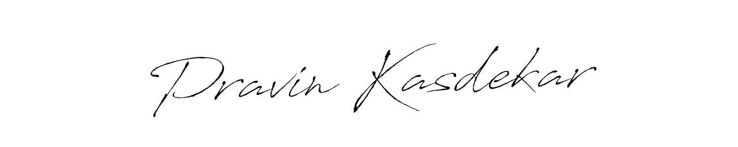 Antro_Vectra is a professional signature style that is perfect for those who want to add a touch of class to their signature. It is also a great choice for those who want to make their signature more unique. Get Pravin Kasdekar name to fancy signature for free. Pravin Kasdekar signature style 6 images and pictures png