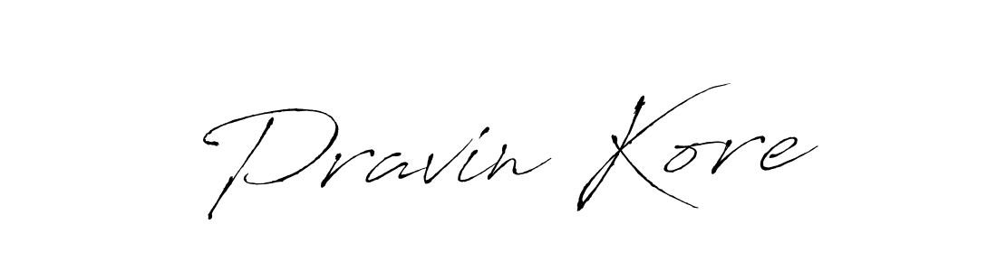 Also we have Pravin Kore name is the best signature style. Create professional handwritten signature collection using Antro_Vectra autograph style. Pravin Kore signature style 6 images and pictures png