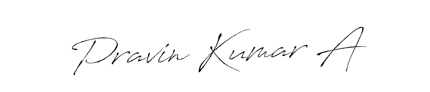 Design your own signature with our free online signature maker. With this signature software, you can create a handwritten (Antro_Vectra) signature for name Pravin Kumar A. Pravin Kumar A signature style 6 images and pictures png