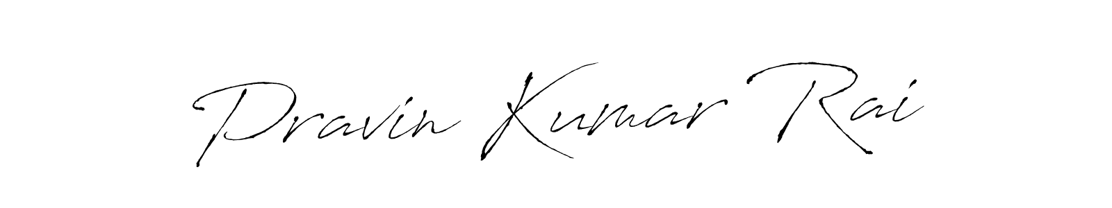 How to make Pravin Kumar Rai name signature. Use Antro_Vectra style for creating short signs online. This is the latest handwritten sign. Pravin Kumar Rai signature style 6 images and pictures png