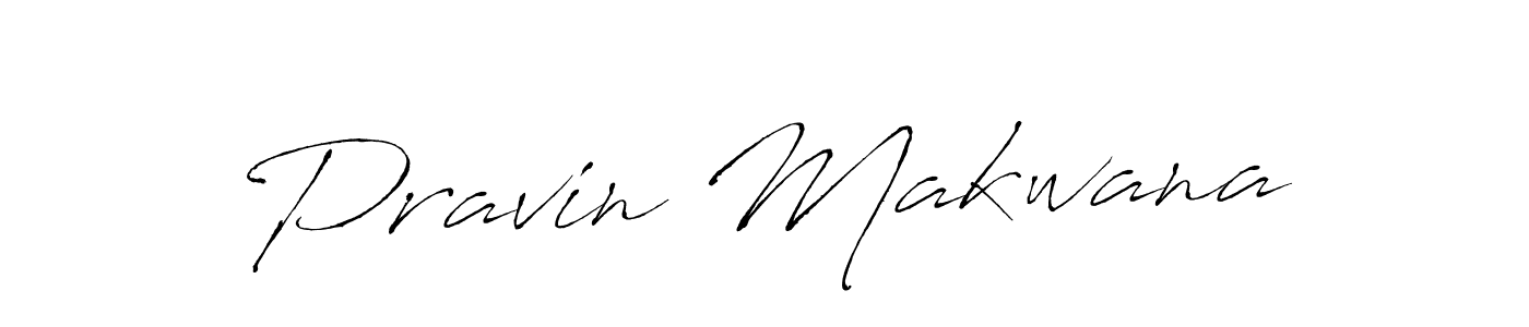 Make a beautiful signature design for name Pravin Makwana. With this signature (Antro_Vectra) style, you can create a handwritten signature for free. Pravin Makwana signature style 6 images and pictures png