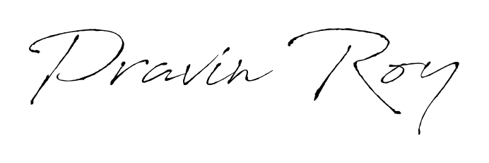 A timeless handwritten aesthetic for Pravin Roy. The Antro_Vectra font gives your signature a handcrafted feel with natural curves. Pravin Roy signature style 6 images and pictures png