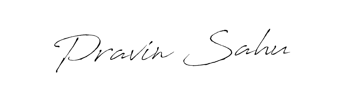 Pravin Sahu stylish signature style. Best Handwritten Sign (Antro_Vectra) for my name. Handwritten Signature Collection Ideas for my name Pravin Sahu. Pravin Sahu signature style 6 images and pictures png