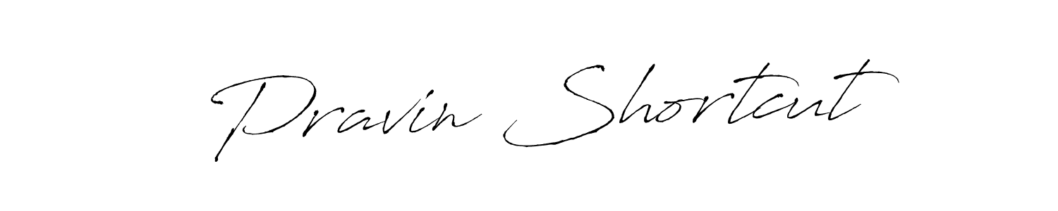 Use a signature maker to create a handwritten signature online. With this signature software, you can design (Antro_Vectra) your own signature for name Pravin Shortcut. Pravin Shortcut signature style 6 images and pictures png