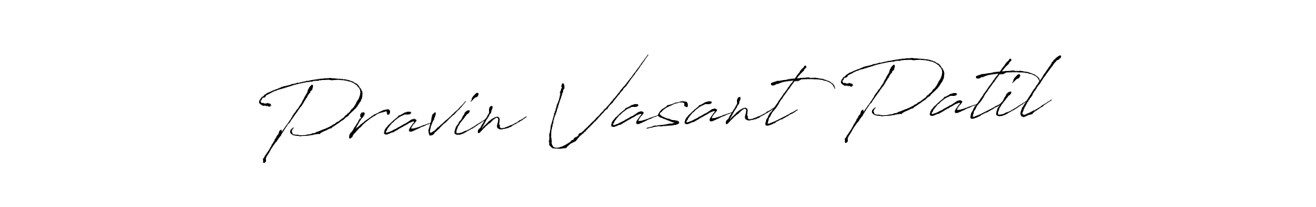 Pravin Vasant Patil stylish signature style. Best Handwritten Sign (Antro_Vectra) for my name. Handwritten Signature Collection Ideas for my name Pravin Vasant Patil. Pravin Vasant Patil signature style 6 images and pictures png