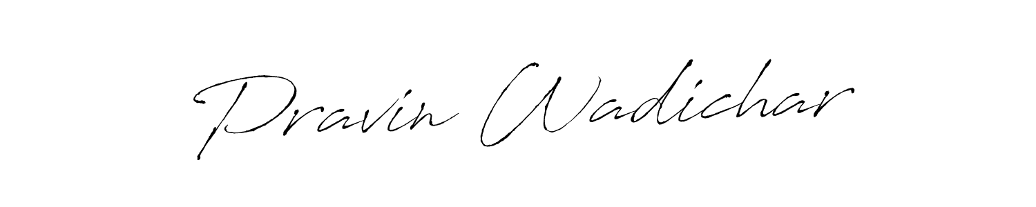 You can use this online signature creator to create a handwritten signature for the name Pravin Wadichar. This is the best online autograph maker. Pravin Wadichar signature style 6 images and pictures png