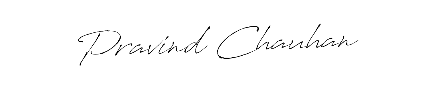 Also we have Pravind Chauhan name is the best signature style. Create professional handwritten signature collection using Antro_Vectra autograph style. Pravind Chauhan signature style 6 images and pictures png