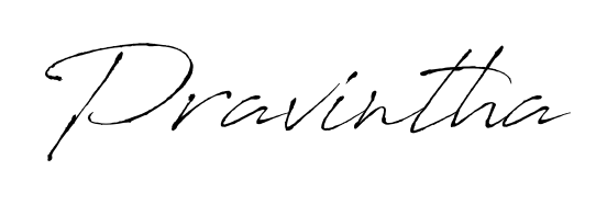 Upgrade your professional image with Pravintha signature created with Antro_Vectra font. Fast, free, and watermark-free download. Pravintha signature style 6 images and pictures png