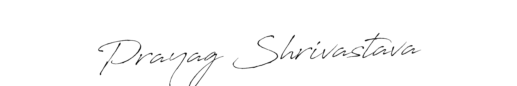 Create a beautiful signature design for name Prayag Shrivastava. With this signature (Antro_Vectra) fonts, you can make a handwritten signature for free. Prayag Shrivastava signature style 6 images and pictures png