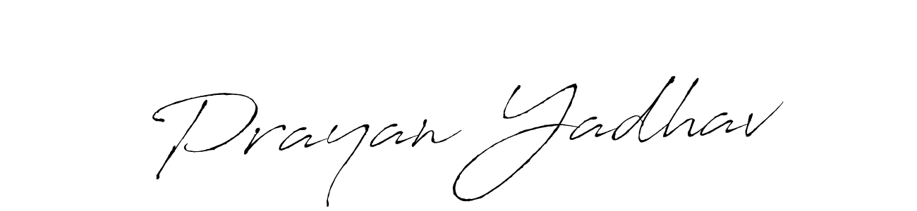 The best way (Antro_Vectra) to make a short signature is to pick only two or three words in your name. The name Prayan Yadhav include a total of six letters. For converting this name. Prayan Yadhav signature style 6 images and pictures png