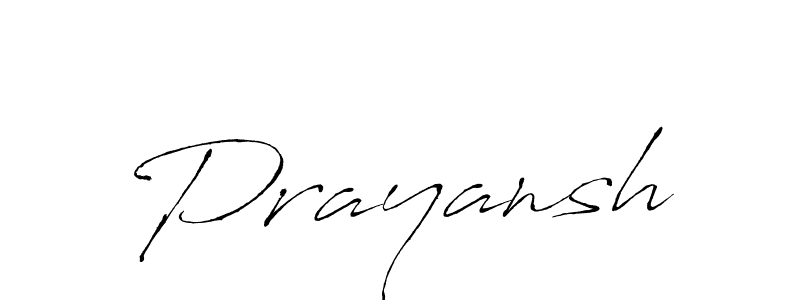 Design your own signature with our free online signature maker. With this signature software, you can create a handwritten (Antro_Vectra) signature for name Prayansh. Prayansh signature style 6 images and pictures png