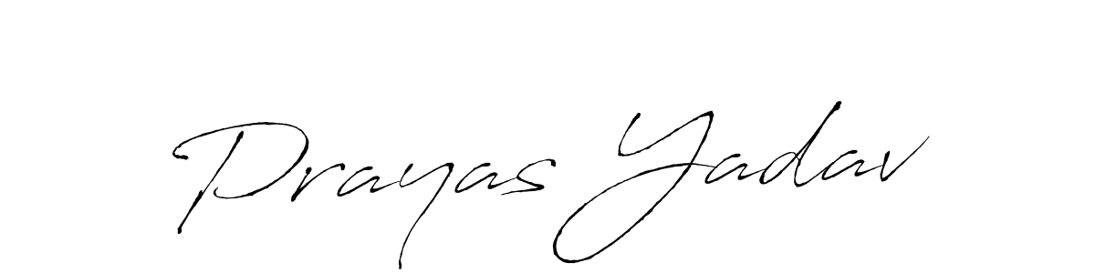 Design your own signature with our free online signature maker. With this signature software, you can create a handwritten (Antro_Vectra) signature for name Prayas Yadav. Prayas Yadav signature style 6 images and pictures png