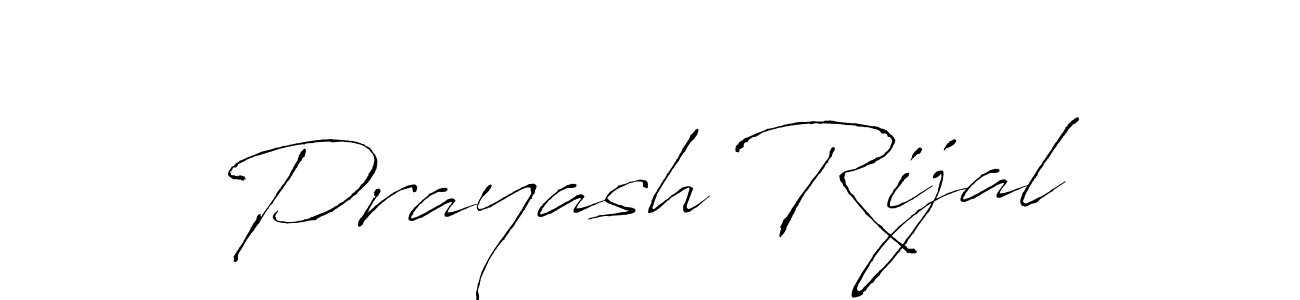 Make a beautiful signature design for name Prayash Rijal. With this signature (Antro_Vectra) style, you can create a handwritten signature for free. Prayash Rijal signature style 6 images and pictures png