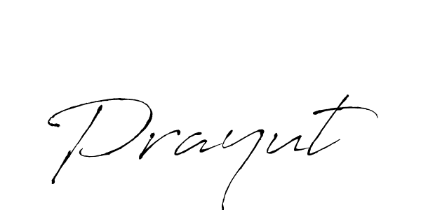 Make a beautiful signature design for name Prayut. With this signature (Antro_Vectra) style, you can create a handwritten signature for free. Prayut signature style 6 images and pictures png