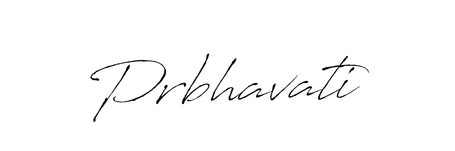 Make a beautiful signature design for name Prbhavati. With this signature (Antro_Vectra) style, you can create a handwritten signature for free. Prbhavati signature style 6 images and pictures png