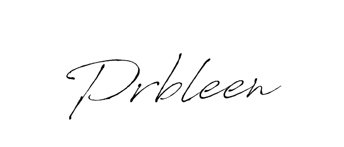 Create a beautiful signature design for name Prbleen. With this signature (Antro_Vectra) fonts, you can make a handwritten signature for free. Prbleen signature style 6 images and pictures png