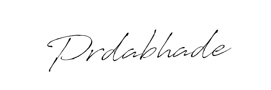 How to make Prdabhade signature? Antro_Vectra is a professional autograph style. Create handwritten signature for Prdabhade name. Prdabhade signature style 6 images and pictures png