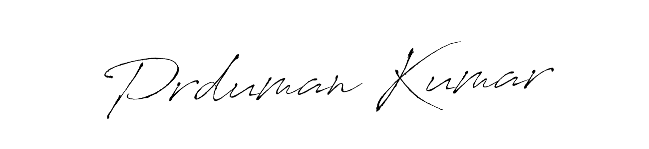 How to make Prduman Kumar signature? Antro_Vectra is a professional autograph style. Create handwritten signature for Prduman Kumar name. Prduman Kumar signature style 6 images and pictures png