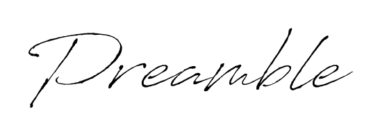 Make a beautiful signature design for name Preamble. With this signature (Antro_Vectra) style, you can create a handwritten signature for free. Preamble signature style 6 images and pictures png