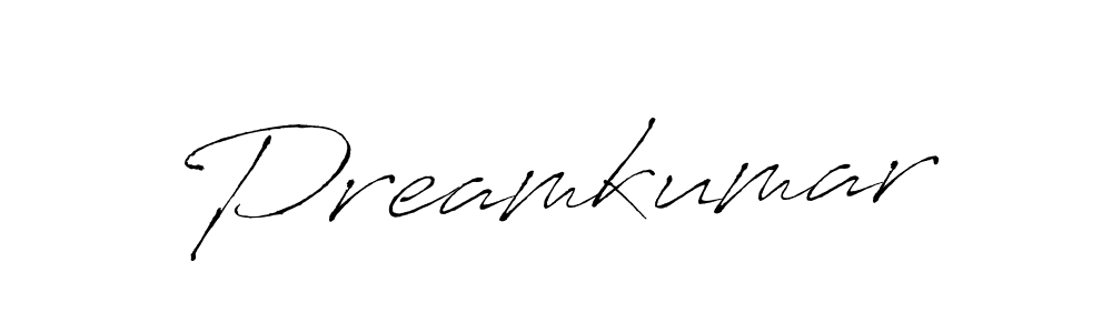 Create a beautiful signature design for name Preamkumar. With this signature (Antro_Vectra) fonts, you can make a handwritten signature for free. Preamkumar signature style 6 images and pictures png