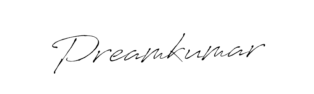 How to make Preamkumar signature? Antro_Vectra is a professional autograph style. Create handwritten signature for Preamkumar name. Preamkumar signature style 6 images and pictures png