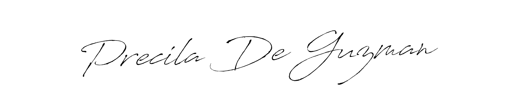 You should practise on your own different ways (Antro_Vectra) to write your name (Precila De Guzman) in signature. don't let someone else do it for you. Precila De Guzman signature style 6 images and pictures png