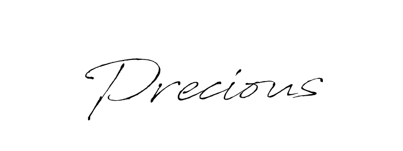 Make a beautiful signature design for name Precious. With this signature (Antro_Vectra) style, you can create a handwritten signature for free. Precious signature style 6 images and pictures png