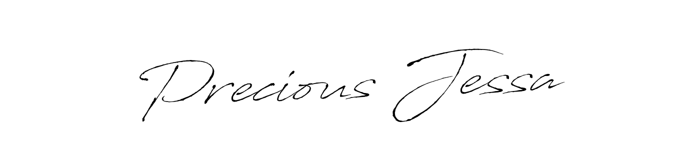 Design your own signature with our free online signature maker. With this signature software, you can create a handwritten (Antro_Vectra) signature for name Precious Jessa. Precious Jessa signature style 6 images and pictures png