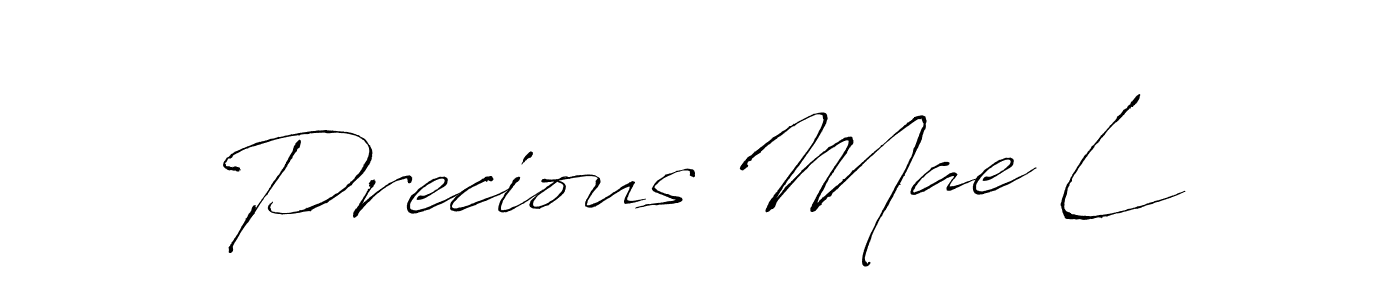 Similarly Antro_Vectra is the best handwritten signature design. Signature creator online .You can use it as an online autograph creator for name Precious Mae L. Precious Mae L signature style 6 images and pictures png