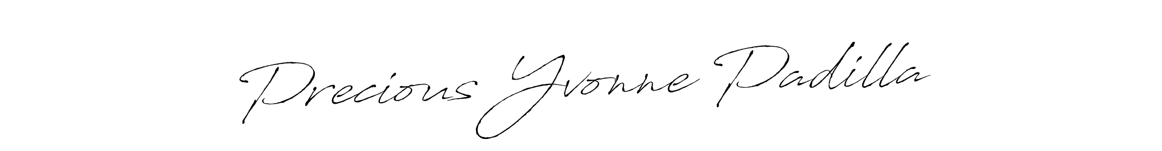Use a signature maker to create a handwritten signature online. With this signature software, you can design (Antro_Vectra) your own signature for name Precious Yvonne Padilla. Precious Yvonne Padilla signature style 6 images and pictures png