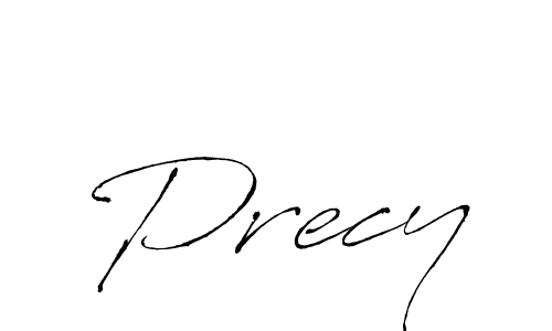 Make a beautiful signature design for name Precy. With this signature (Antro_Vectra) style, you can create a handwritten signature for free. Precy signature style 6 images and pictures png