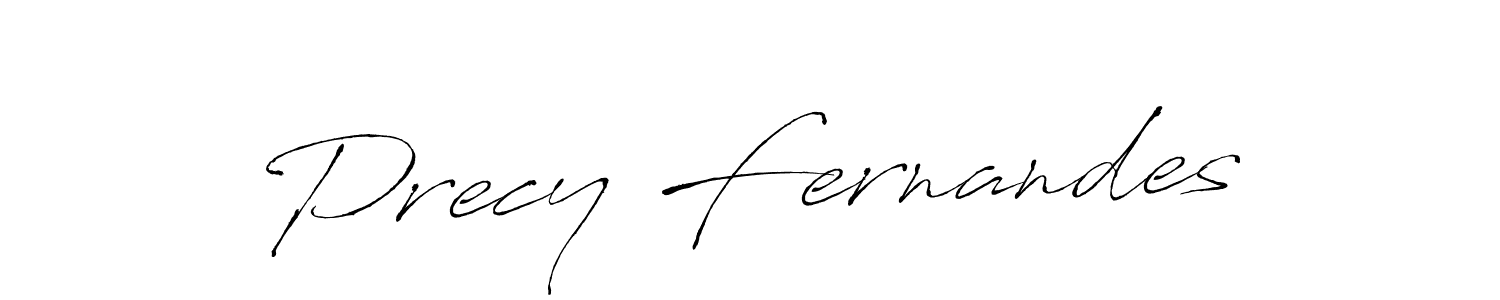 Make a beautiful signature design for name Precy Fernandes. With this signature (Antro_Vectra) style, you can create a handwritten signature for free. Precy Fernandes signature style 6 images and pictures png