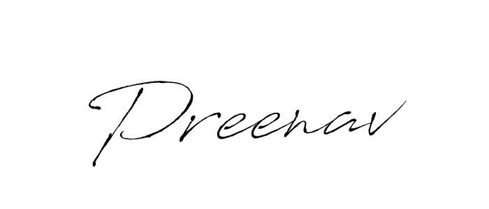 Preenav stylish signature style. Best Handwritten Sign (Antro_Vectra) for my name. Handwritten Signature Collection Ideas for my name Preenav. Preenav signature style 6 images and pictures png