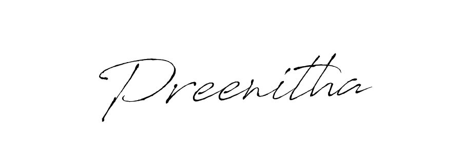 How to make Preenitha name signature. Use Antro_Vectra style for creating short signs online. This is the latest handwritten sign. Preenitha signature style 6 images and pictures png