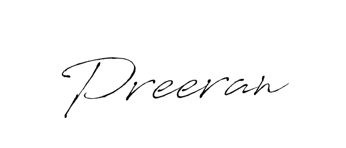 The best way (Antro_Vectra) to make a short signature is to pick only two or three words in your name. The name Preeran include a total of six letters. For converting this name. Preeran signature style 6 images and pictures png