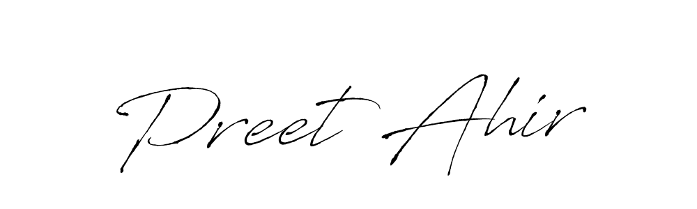 Antro_Vectra is a professional signature style that is perfect for those who want to add a touch of class to their signature. It is also a great choice for those who want to make their signature more unique. Get Preet Ahir name to fancy signature for free. Preet Ahir signature style 6 images and pictures png