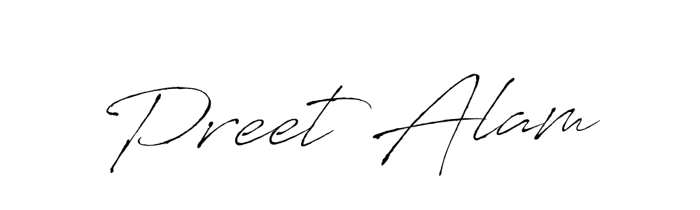 Also You can easily find your signature by using the search form. We will create Preet Alam name handwritten signature images for you free of cost using Antro_Vectra sign style. Preet Alam signature style 6 images and pictures png