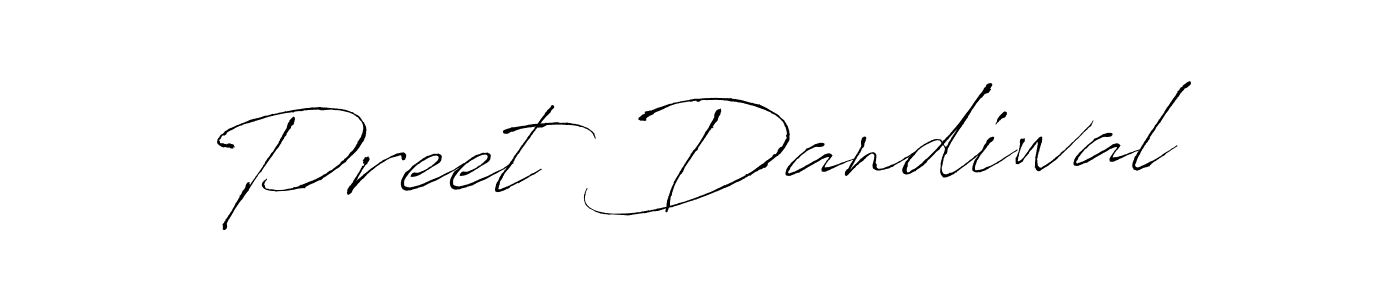 Preet Dandiwal stylish signature style. Best Handwritten Sign (Antro_Vectra) for my name. Handwritten Signature Collection Ideas for my name Preet Dandiwal. Preet Dandiwal signature style 6 images and pictures png