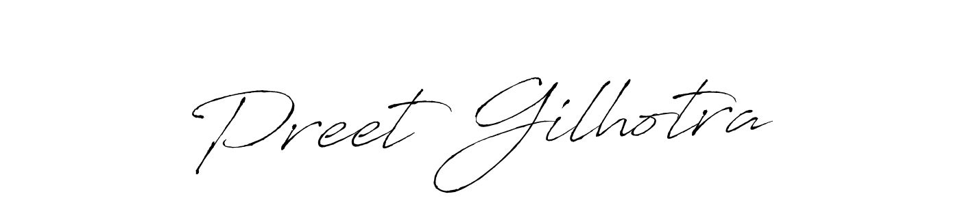 Use a signature maker to create a handwritten signature online. With this signature software, you can design (Antro_Vectra) your own signature for name Preet Gilhotra. Preet Gilhotra signature style 6 images and pictures png