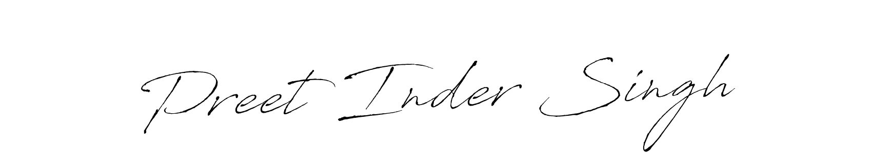 The best way (Antro_Vectra) to make a short signature is to pick only two or three words in your name. The name Preet Inder Singh include a total of six letters. For converting this name. Preet Inder Singh signature style 6 images and pictures png