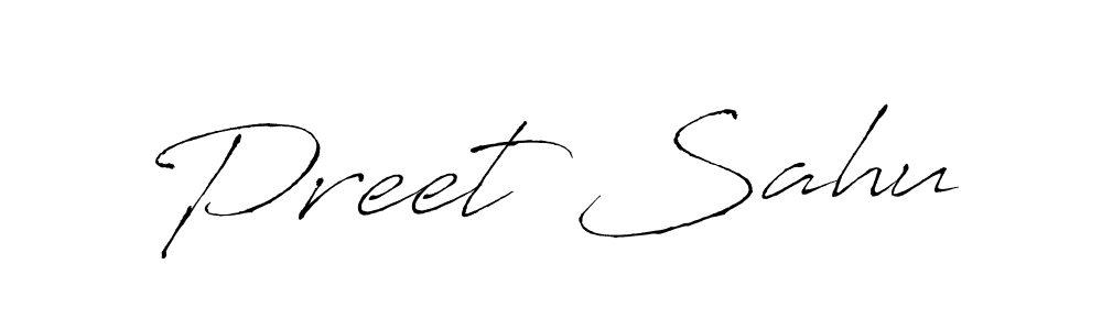 Also we have Preet Sahu name is the best signature style. Create professional handwritten signature collection using Antro_Vectra autograph style. Preet Sahu signature style 6 images and pictures png