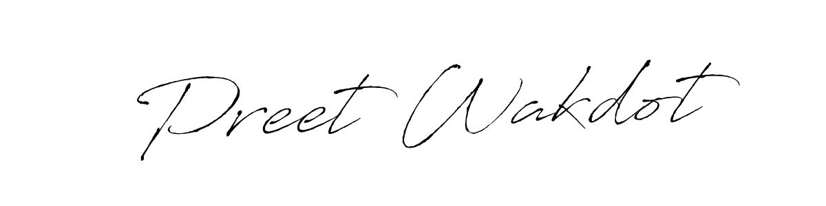 It looks lik you need a new signature style for name Preet Wakdot. Design unique handwritten (Antro_Vectra) signature with our free signature maker in just a few clicks. Preet Wakdot signature style 6 images and pictures png