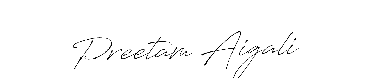 Also You can easily find your signature by using the search form. We will create Preetam Aigali name handwritten signature images for you free of cost using Antro_Vectra sign style. Preetam Aigali signature style 6 images and pictures png