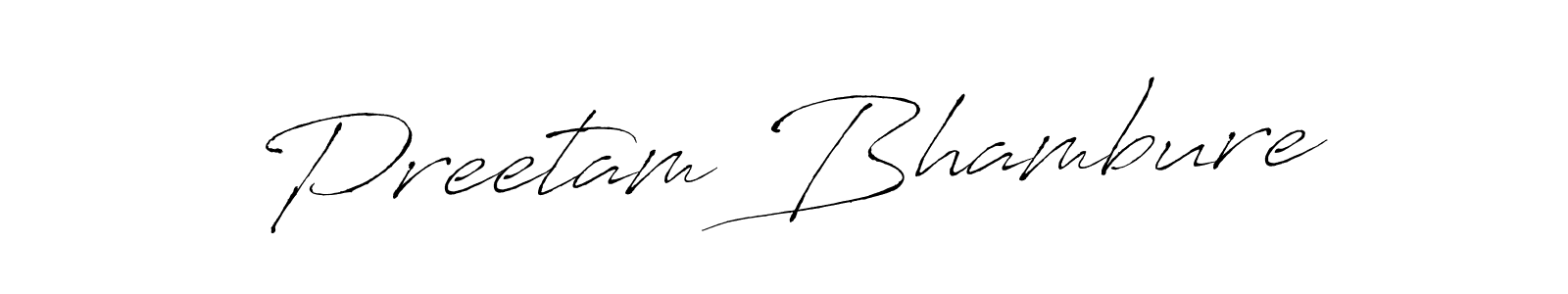 Preetam Bhambure stylish signature style. Best Handwritten Sign (Antro_Vectra) for my name. Handwritten Signature Collection Ideas for my name Preetam Bhambure. Preetam Bhambure signature style 6 images and pictures png