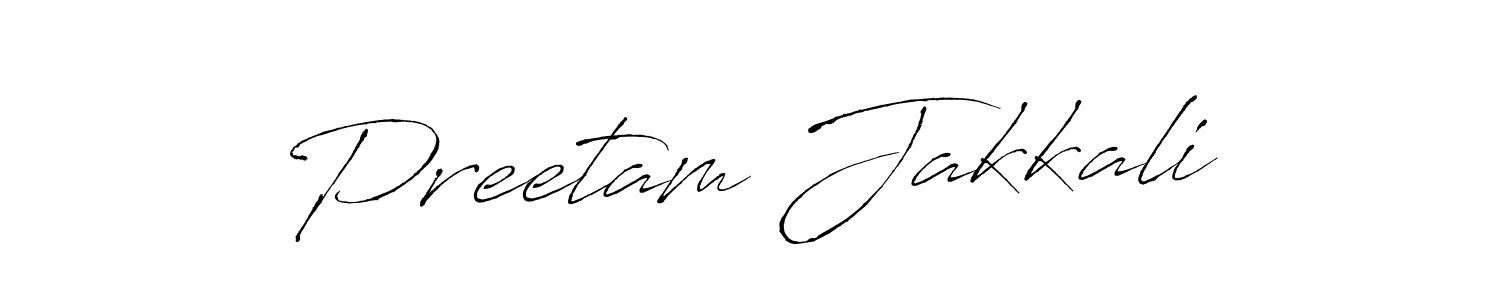 How to make Preetam Jakkali signature? Antro_Vectra is a professional autograph style. Create handwritten signature for Preetam Jakkali name. Preetam Jakkali signature style 6 images and pictures png