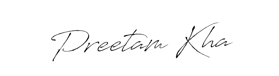 Create a beautiful signature design for name Preetam Kha. With this signature (Antro_Vectra) fonts, you can make a handwritten signature for free. Preetam Kha signature style 6 images and pictures png