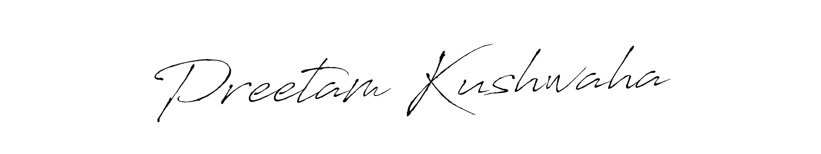 Also we have Preetam Kushwaha name is the best signature style. Create professional handwritten signature collection using Antro_Vectra autograph style. Preetam Kushwaha signature style 6 images and pictures png