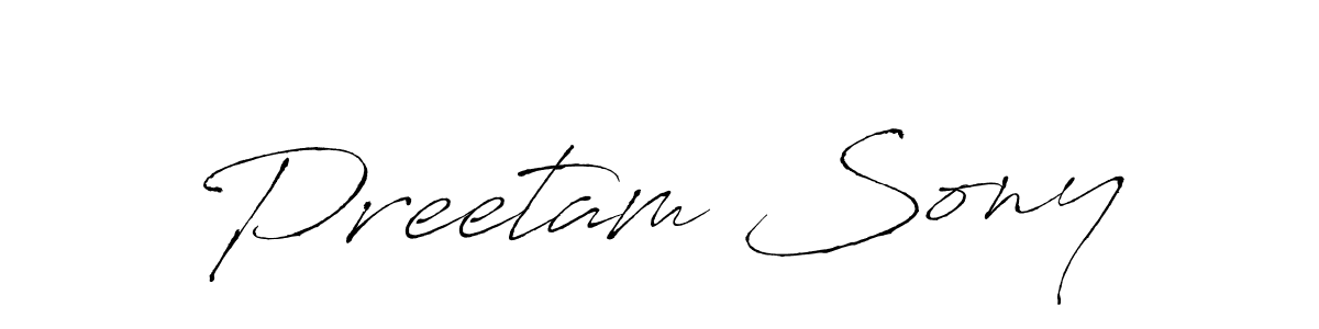 How to make Preetam Sony name signature. Use Antro_Vectra style for creating short signs online. This is the latest handwritten sign. Preetam Sony signature style 6 images and pictures png